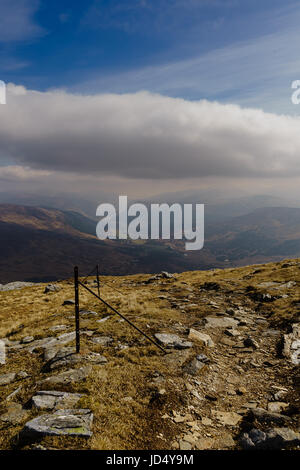 Loch Daimh et ses munros, Stuchd Lochain et Meall Buidhe un Banque D'Images