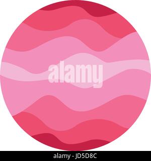 Résumé isolé forme ronde de couleur rose sur fond blanc Logo vector illustration Illustration de Vecteur