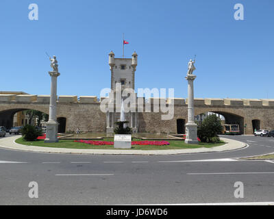 Las Puertas de Tierra, Cadix, Andalousie, Espagne Banque D'Images