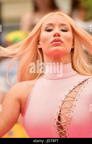 Toronto, Ontario, Canada. 18 Juin, 2017. IGGY AZALEA arrive au iHeartRADIO 2017 MuchMusic Video Awards au MuchMusic AC le 18 juin 2017 à Toronto Crédit : Igor/Vidyashev ZUMA Wire/Alamy Live News Banque D'Images