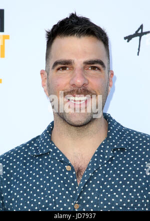 Culver City, Californie, USA. 18 Juin, 2017. Zachary Quinto, 2017 au Los Angeles Film Festival - Premières d'ici 'Jamais' et 'Tours' à l'Arclight Cinemas Culver City, Californie, le 18 juin 2017. Credit : MediaPunch Inc/Alamy Live News Banque D'Images