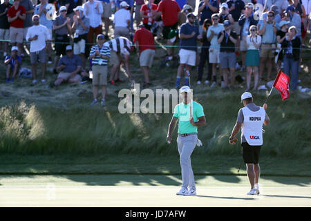 Erin, Wisconsin, USA. 18 Juin, 2017. Brooks Koepka (USA) Golf : Brooks Koepka des États-Unis au cours de la ronde finale de la 117e US Open Championship à Erin Hills Golf Course, à Erin, Wisconsin, United States . Credit : Koji Aoki/AFLO/Alamy Live News Banque D'Images