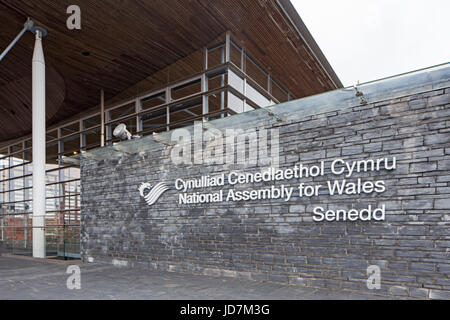 L'Assemblée nationale du Pays de Galles, bâtiment, Cardiff, Pays de Galles, Royaume-Uni Banque D'Images