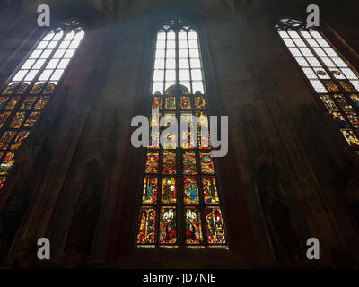 Nurember saint sebaldus, intérieur de l'église Banque D'Images