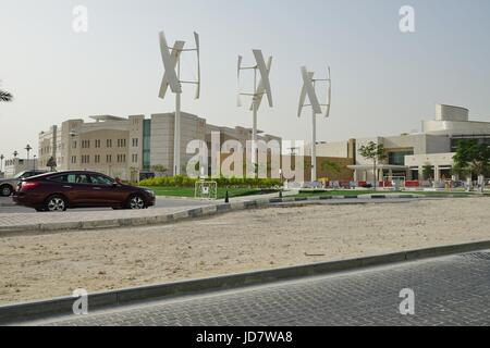 Vue de la ville de l'éducation lancé par le complexe Qatar Foundation, actuellement en construction à Doha. Il comprend plusieurs universités de l'ouest. Banque D'Images