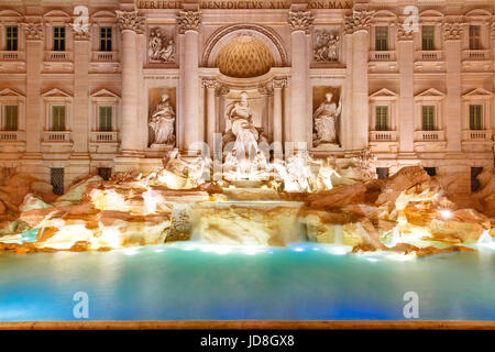 Fontaine de Trevi ou la fontaine de Trevi à Rome, Italie Banque D'Images