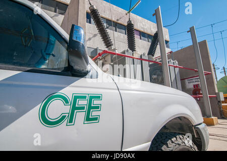 La Comisión Federal de Electricidad, centrale géothermique CERRO PRIETO. Le Mexique Banque D'Images