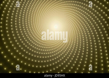 Dans le tunnel vers la lumière - fractal art design Banque D'Images