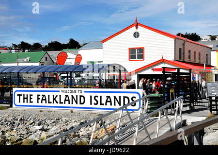 Diverses vues de Port Stanley, Îles Falkland, sur 3/11/2014 Banque D'Images