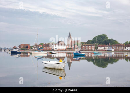 Chichester Harbour autour de l'agréable village côtier de Bosham, West Sussex, England, UK Banque D'Images