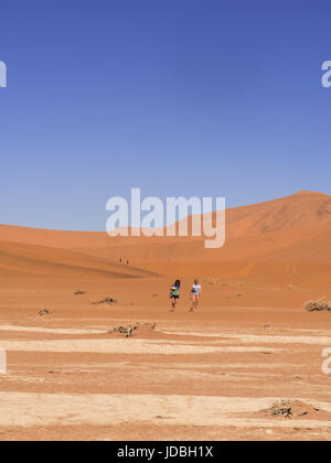 DEAD VLEI, NAMIBIE - le 19 juin 2016 : à Dead Vlei dans Namib-Naukluft National Park, le désert du Namib, Namibie. Banque D'Images