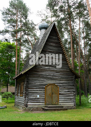 L'Église orthodoxe, ethnographique, Musée populaire letton lac Jugla, Riga, Lettonie. Banque D'Images