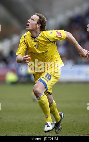 LUCIANO BECCHIO LEEDS UNITED FC LE STADE GALPHARM HUDDERSFIELD ANGLETERRE 14 Février 2009 Banque D'Images