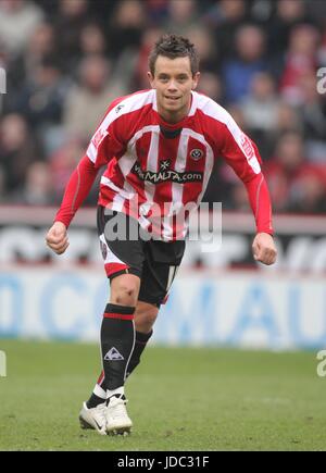 LEE HENDRIE SHEFFIELD UNITED FC BRAMALL LANE SHEFFIELD ANGLETERRE 14 Février 2009 Banque D'Images