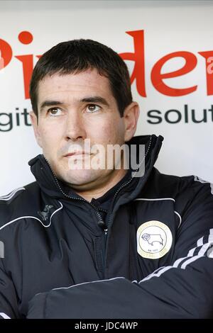 NIGEL CLOUGH DERBY COUNTY MANAGER BRAMALL LANE Sheffield, Angleterre 14 Mars 2009 Banque D'Images