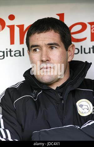 NIGEL CLOUGH DERBY COUNTY MANAGER BRAMALL LANE Sheffield, Angleterre 14 Mars 2009 Banque D'Images