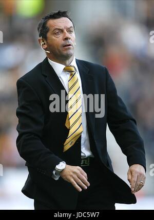 PHIL BROWN Hull City FC MANAGER Stade KC HULL ANGLETERRE 04 Avril 2009 Banque D'Images