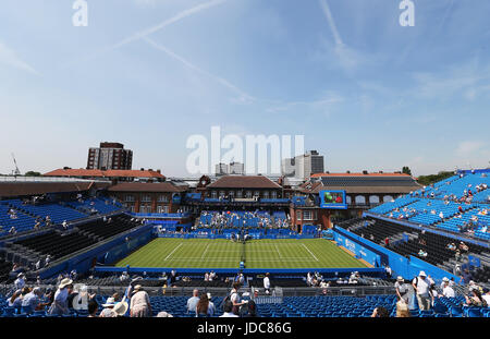 Une vue générale de la cour du centre au cours de la première journée de l'AEGON Championships 2017 au Queen's Club de Londres. Banque D'Images