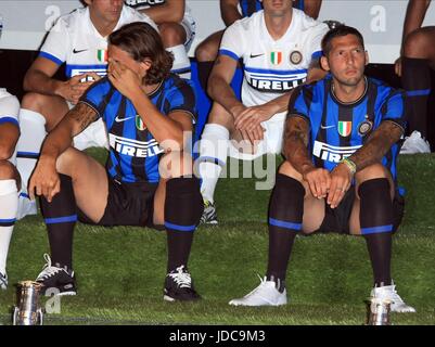 ZLATAN IBRAHIMOVIC MARCO MATE INTER MILAN LOS ANGELES CA USA 16 Juillet 2009 Banque D'Images