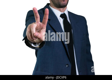 Businessman en veste et chemise blanche Banque D'Images