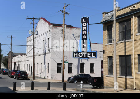 Memphis, TN, USA - 9 juin 2017 : Lorraine Motel où le Dr. Martin Luther King Jr. a été assassiné, et maintenant du National Civil Rights Museum Banque D'Images