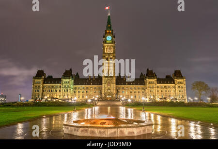 Bâtiment du Parlement canadien à Ottawa Banque D'Images