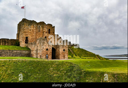 Tynemouth Priory et château, Tynemouth, Tyne et Wear, Angleterre, Royaume-Uni Banque D'Images