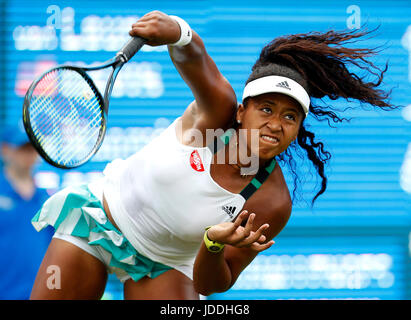 Birmingham, UK. 19 Juin, 2017. Naomi Osaka du Japon au cours de la journée portes ouvertes 3 AEGON Birmingham Edgbaston Priory au Club. Photo date : Juin 19th, 2017. Crédit photo doit se lire : Matt McNulty/Sportimage/CSM/Alamy Live News Banque D'Images