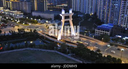 Xining, Xining, Chine. 18 Juin, 2017. Xining, Chine-Juin 18 2017 : (usage éditorial uniquement. Chine).Paysage de Xining, Province de Qinghai, dans le nord-ouest de la Chine, 18 juin, 2017. Crédit : SIPA Asie/ZUMA/Alamy Fil Live News Banque D'Images