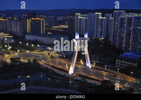 Xining, Xining, Chine. 18 Juin, 2017. Xining, Chine-Juin 18 2017 : (usage éditorial uniquement. Chine).Paysage de Xining, Province de Qinghai, dans le nord-ouest de la Chine, 18 juin, 2017. Crédit : SIPA Asie/ZUMA/Alamy Fil Live News Banque D'Images