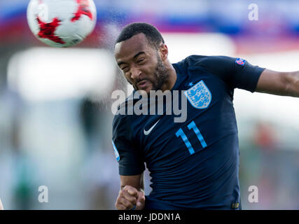 Kielce, Pologne. 19 Juin, 2017. Nathan Redmond (FRA) Football/Football : joueurs sous-21 Championship Pologne 2017 match du groupe A entre la Slovaquie 1-2 Angleterre à Kolporter Arena de Kielce en Pologne . Credit : Maurizio Borsari/AFLO/Alamy Live News Banque D'Images