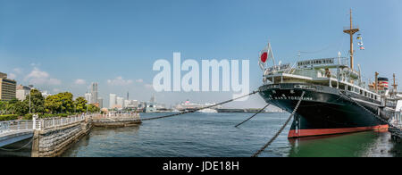 Hikawa Maru est un paquebot japonais construit par la Yokohama Dock Company pour la ligne NYK en 1929. Banque D'Images