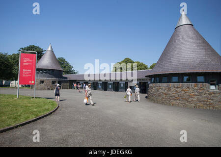 Vue générale du Royal Welsh Showground, Llanelwedd, Builth Wells, Powys, Wales, UK, 19 juillet 2016. Banque D'Images