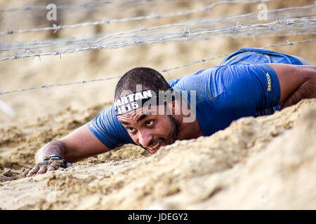 Dubaï Spartan Race Banque D'Images