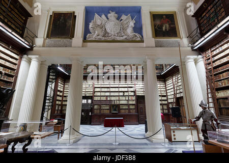 Salle de lecture, bibliothèque nationale, La Valette, Malte Banque D'Images