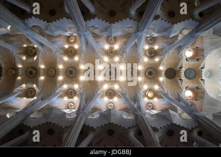 La Sagrada Familia, Barcelone, Catalogne, Espagne Banque D'Images