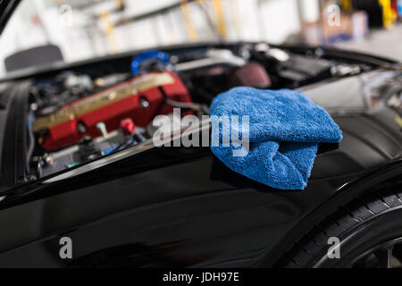 Une voiture de polissage Banque D'Images