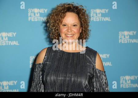 Leah Purcell arrive sur le tapis rouge pour la première de Okja australienne à la soirée de clôture du gala du Festival du film de Sydney à l'Etat, Théâtre Banque D'Images