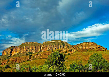 Monk'voir tableau de bord, Drakens mountain, Afrique du Sud, Monk's Cowl, Drakensberg, Suedafrika Banque D'Images