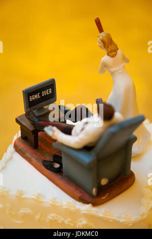 Wedding Cake topper Banque D'Images