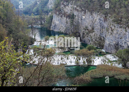 Le parc national de Plitvice Banque D'Images