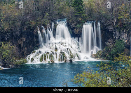 Le parc national de Plitvice Banque D'Images