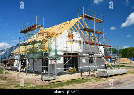 Nouvelle construction d'une maison à Hambourg, Neubau eines Hauses à Hambourg Banque D'Images