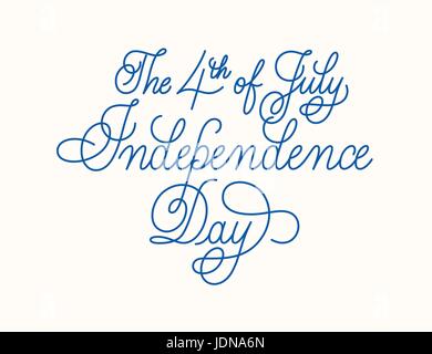 Quatrième de juillet. Jour de l'indépendance des États-Unis Illustration de Vecteur