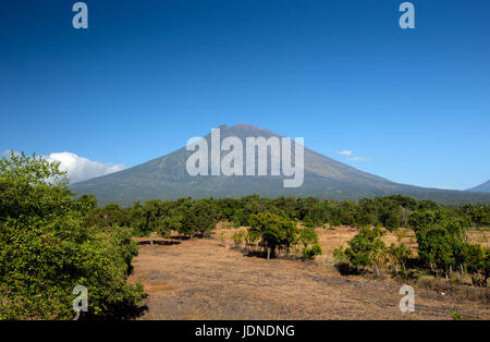 Le Mont Agung à Bali, Indonésie près de ubud Banque D'Images