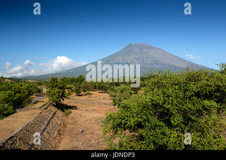 Le Mont Agung à Bali, Indonésie près de ubud Banque D'Images