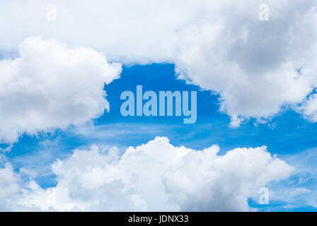 Ciel bleu avec fond de nuage/ Texture Banque D'Images