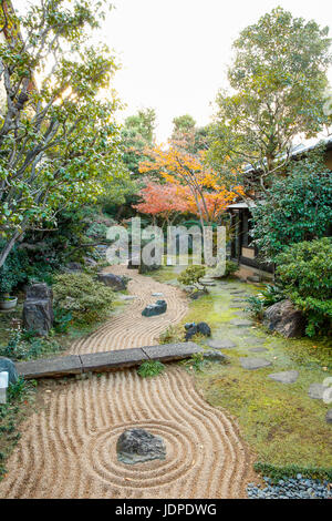 Ryokan traditionnel japonais extérieur, Tokyo, Japon Banque D'Images