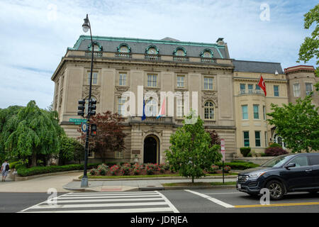 Ambassade du Grand-Duché de Luxembourg, Alexander Stewart House, 2200 Massachusetts Avenue NW, Washington DC Banque D'Images