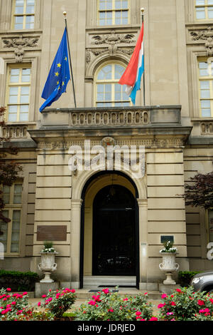 Ambassade du Grand-Duché de Luxembourg, Alexander Stewart House, 2200 Massachusetts Avenue NW, Washington DC Banque D'Images